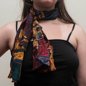 VINTAGE ART DECO STYLE NECK SCARF